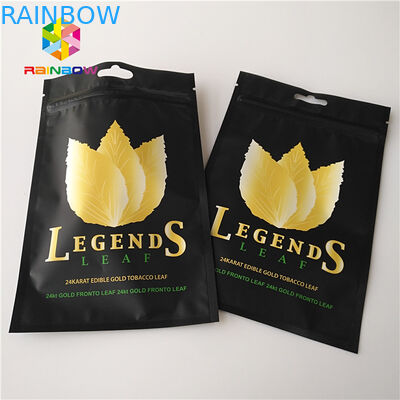 La coutume a imprimé tiennent l'utilisation zip-lock en plastique d'herbe de sac de tuyau de tabac de Mylar d'aluminium de poche