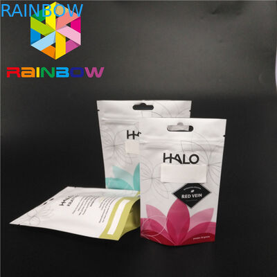 Sacs zip-lock royaux de papier d'aluminium de Kratom Bali pour des produits de Cbd d'herbe de mauvaise herbe de poudre d'épices