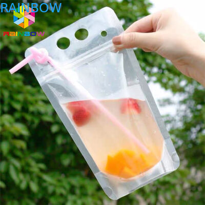 Poche matérielle de nourriture de jus de boissons d'ANIMAL FAMILIER empaquetant l'impression du sac CMYK de Doypack avec des poignées