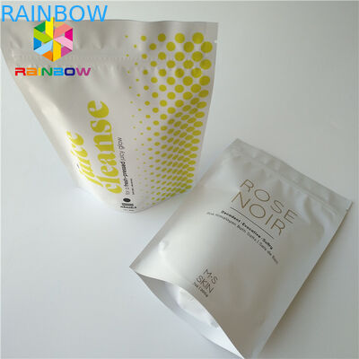 L'aluminium imprimé par zip-lock tiennent le corps cosmétique de noix de coco/café de sac d'emballage frottent