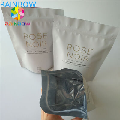 L'aluminium imprimé par zip-lock tiennent le corps cosmétique de noix de coco/café de sac d'emballage frottent
