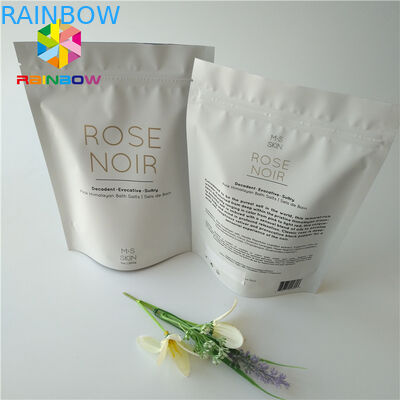L'aluminium imprimé par zip-lock tiennent le corps cosmétique de noix de coco/café de sac d'emballage frottent