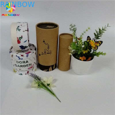 Finition biodégradable de surface de Matt de tube de carton d'emballage de boîte de papier de catégorie comestible