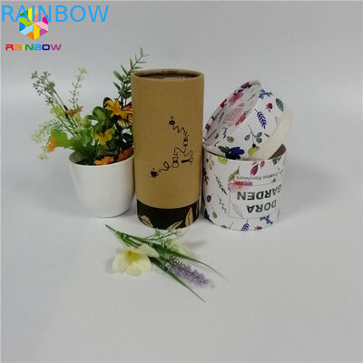 Finition biodégradable de surface de Matt de tube de carton d'emballage de boîte de papier de catégorie comestible