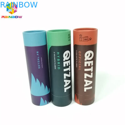 La boîte de papier d'emballage empaquetant le logo fait sur commande de forme ronde a imprimé pour le cadeau/cosmétiques/nourriture