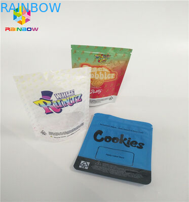 3.5g sans danger pour les enfants tiennent des sacs de poche de tirette adaptent la preuve aux besoins du client d'odeur de paquet de Runtz d'impression