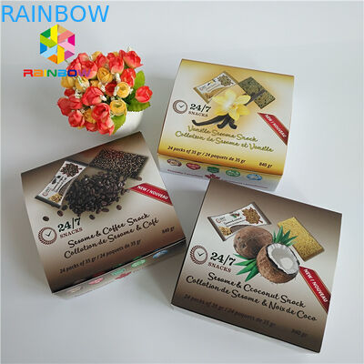 Boîte de papier se pliante d'emballage d'hologramme de rectangle pour le masque de massage facial de brosse de cil de cosmétiques