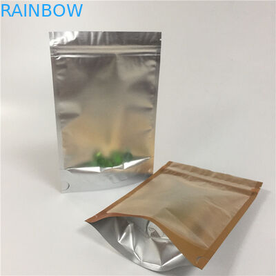 Le sac stratifié de serrure de fermeture éclair de papier d'aluminium tiennent étanche à l'humidité latéral transparent de poche