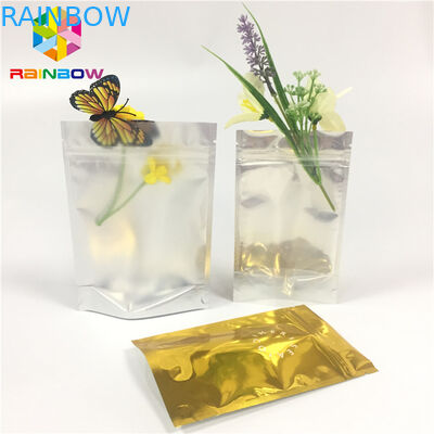 Le sac stratifié de serrure de fermeture éclair de papier d'aluminium tiennent étanche à l'humidité latéral transparent de poche