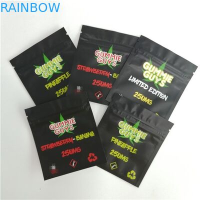 Nourriture rescellable trois étanches à l'humidité de sac de serrure de fermeture éclair de papier d'aluminium - côté scellé