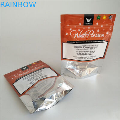 Nourriture rescellable trois étanches à l'humidité de sac de serrure de fermeture éclair de papier d'aluminium - côté scellé