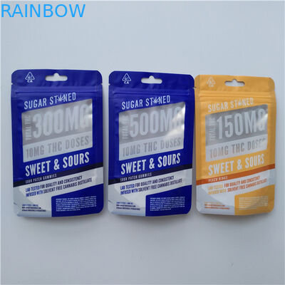 Nourriture rescellable trois étanches à l'humidité de sac de serrure de fermeture éclair de papier d'aluminium - côté scellé