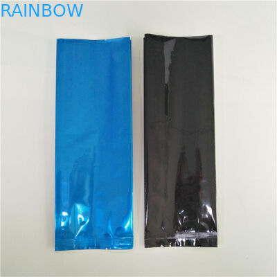 Sacs à thé de gousset de côté de papier d'aluminium empaquetant la soudure à chaud de poche de café avec la valve