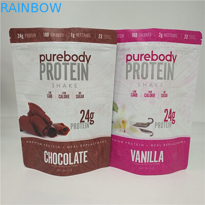 Poche en plastique de poudre de lait chocolaté de café d'emballage de sac de casse-croûte de couleur de CMYK