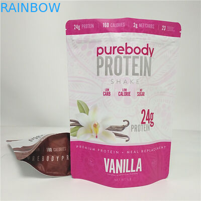 Poche en plastique de poudre de lait chocolaté de café d'emballage de sac de casse-croûte de couleur de CMYK