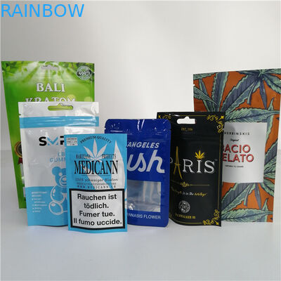 Sacs à thé zip-lock en plastique empaquetant biodégradable rescellable de sacs pour la nourriture/fruits secs