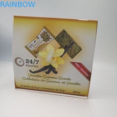 Boîtes de présentation écologiques de compteur de carton d'emballage de boîte de papier pour la barre d'énergie de sucrerie