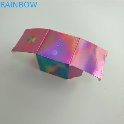 Impression faite sur commande de empaquetage de boîte de papier de bijoux avec l'effet olographe d'olographie
