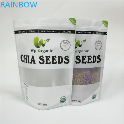 Poches de souffle de la pâte de biscuit d'emballage de sac de casse-croûte de preuve d'odeur avec Windows brumeux avant