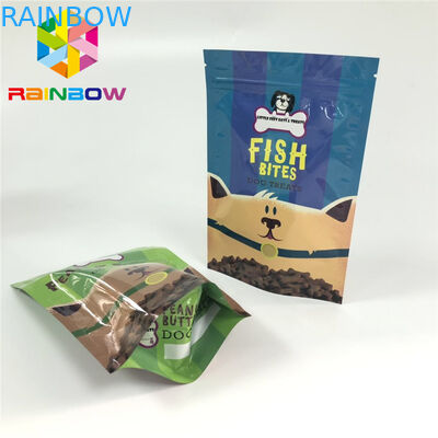 Les sachets en matière plastique zip-lock de Mylar empaquetant l'alimentation d'animal familier traite l'impression de Gravnre de sacs
