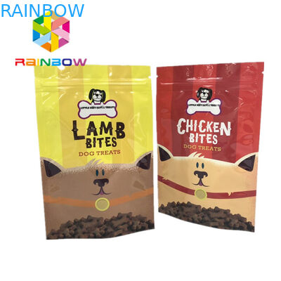 Les sachets en matière plastique zip-lock de Mylar empaquetant l'alimentation d'animal familier traite l'impression de Gravnre de sacs