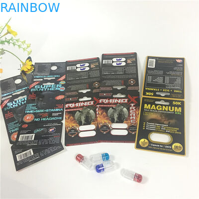 Trou 60000 simple du Burro 30000 d'emballage de carte de boursouflure de papier de sexe d'homme double avec la bouteille