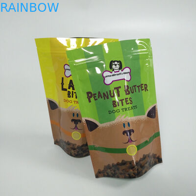 L'impression de Digital tiennent l'aliment pour animaux familiers de sacs de poche de tirette emballant la matière plastique