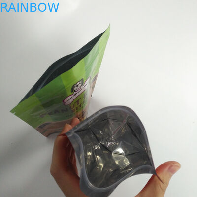 L'impression de Digital tiennent l'aliment pour animaux familiers de sacs de poche de tirette emballant la matière plastique