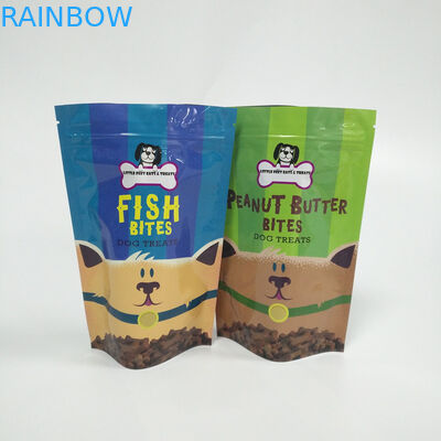 L'impression de Digital tiennent l'aliment pour animaux familiers de sacs de poche de tirette emballant la matière plastique