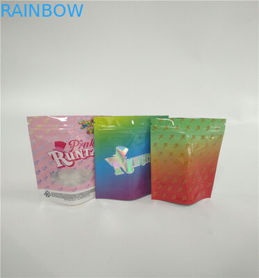 Child Resistant Packaging Smell Proof Zipper Jungle Boys Weed Buds White Runtz Mylar Bags