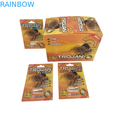 Les pilules masculines de panthère d'emballage de boîte de papier d'imprimerie de Gravnre/amélioration de Mamba/rhinocéros V7 se sont appliquées