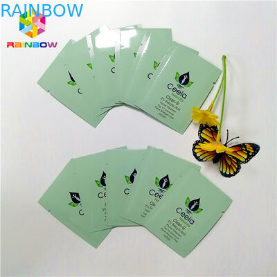 Multi - dessus en pastel coloré de sacs de soudure à chaud d'aluminium de Mylar ouvert avec l'entaille 6x9cm de larme