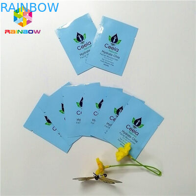 Multi - dessus en pastel coloré de sacs de soudure à chaud d'aluminium de Mylar ouvert avec l'entaille 6x9cm de larme