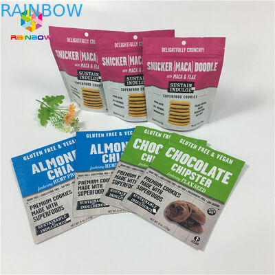 Serrure rescellable de fermeture éclair de papier d'aluminium de stratification de lait en poudre de protéine/de sacs d'emballage alimentaire de casse-croûte