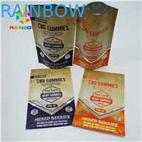 Long sac de la soudure à chaud 1/8oz 1/2oz 1oz CBD Gummies d'emballage de poche d'aluminium de durée de vie