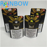 Long sac de la soudure à chaud 1/8oz 1/2oz 1oz CBD Gummies d'emballage de poche d'aluminium de durée de vie