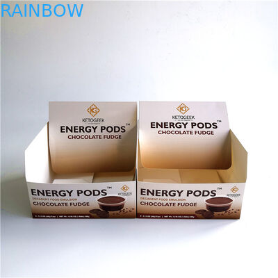 Boîte écologique de carton de Papier d'emballage, contre- boîte de présentation pliable pour le chocolat