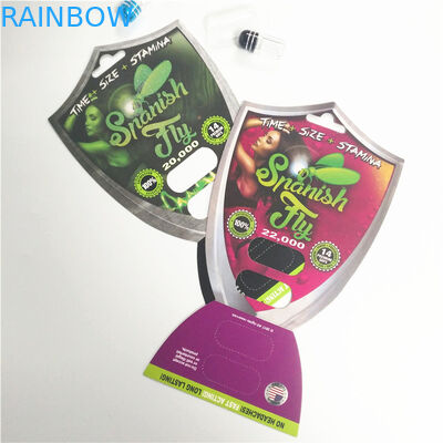 L'emballage de boursouflure de capsule de pilule de rhinocéros carde l'amélioration sexuelle masculine de représentation de boîte de présentation