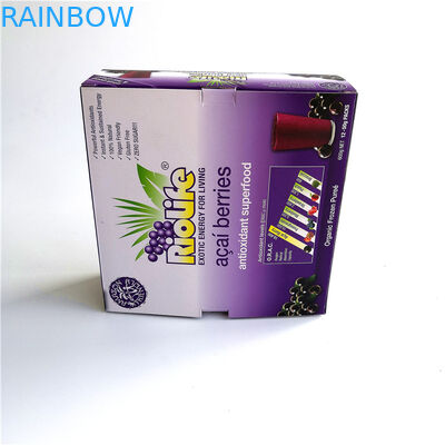 Réutilisez l'emballage pliable de boîte de papier, boîte de papier adaptée aux besoins du client d'affichage de taille pour des baies