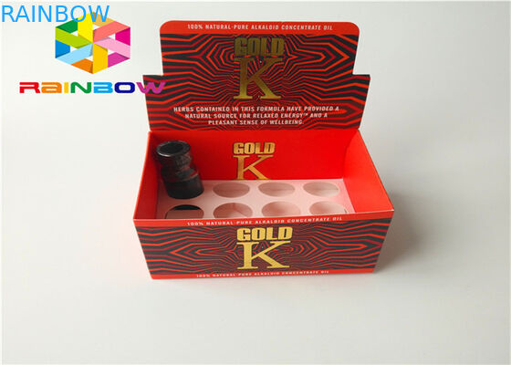 Contre- boîte de présentation au détail ondulée de papier réutilisée pour le jus liquide d'e d'e de Vape de vapeur