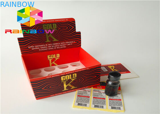 Contre- boîte de présentation au détail ondulée de papier réutilisée pour le jus liquide d'e d'e de Vape de vapeur