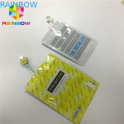 L'emballage thermoscellé d'aluminium met en sac l'impression faite sur commande un rescellable transparent clair latéral