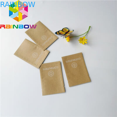 Petit papier d'aluminium réutilisé d'impression faite sur commande de papier de Brown emballage étanche à l'humidité