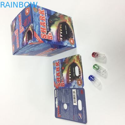 Bouteille en plastique de couverture d'amélioration de pilules de boursouflure de carte d'emballage de glissière masculine du rhinocéros 69