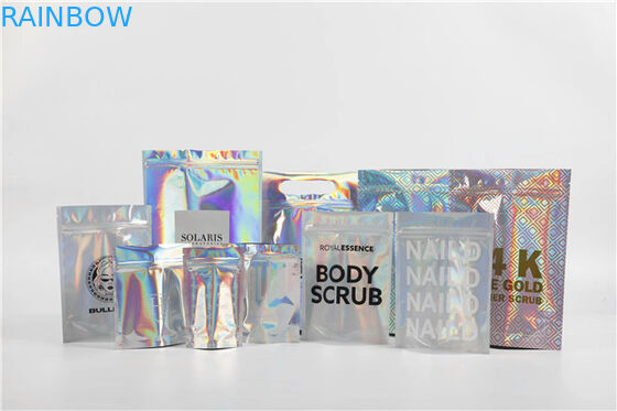 Olographe tenez le zip-lock de Mylar de papier aluminium de poches d'aluminium pour des cadeaux/cosmétiques