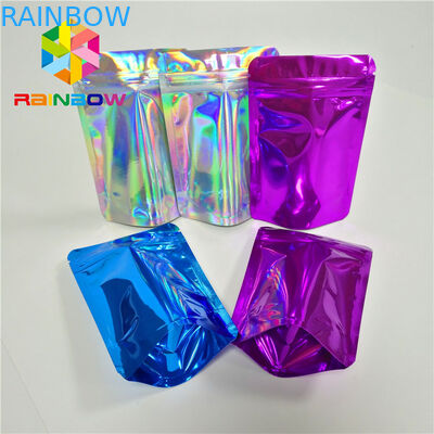 Sachets en matière plastique d'extension de cheveux de cosmétiques empaquetant le sac réutilisable zip-lock de Mylar