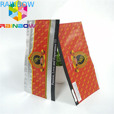 Sachets en matière plastique zip-lock rescellables empaquetant le stockage givré olographe clair de nourriture de cigare