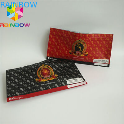 Sachets en matière plastique zip-lock rescellables empaquetant le stockage givré olographe clair de nourriture de cigare