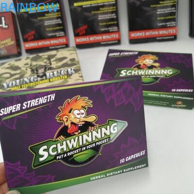 Poches faites sur commande pliables empaquetant 300gsm le jour du carton 7 boîte de pilule de 2 jours