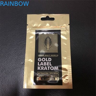 Trois sachets en matière plastique de Mylar de joint de côtés empaquetant le logo fait sur commande de sacs imprimé